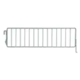 Séparateur grille pour tablette métallique 37 x 9,5 cm - Séparateur rayonnage - Diviseur grille - Gris - Ligne Store gris métallisé pas de 25 mm