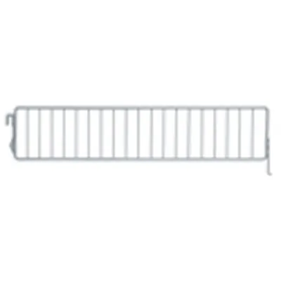 Séparateur grille pour tablette métallique 47 x 9,5 cm - Séparateur rayonnage - Diviseur grille - Gris - Ligne Store gris métallisé pas de 25 mm