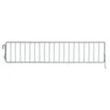 Séparateur grille pour tablette métallique 47 x 9,5 cm - Séparateur rayonnage - Diviseur grille - Gris - Ligne Store gris métallisé pas de 25 mm
