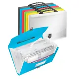 Trieur valisette extensible 12 compartiments A4 Vivida Esselte – Trieur document - Coloris Assortis - Intercalaires classeur, Trieurs documents