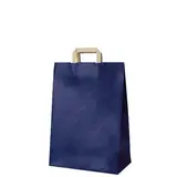 Sacs cabas kraft  - Sacs kraft couleur poignées plates