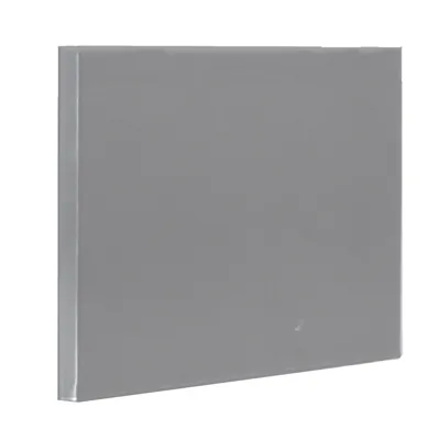 Fond tôle plein d'angle extérieur - Ligne Store gris métallisé pas de 25 mm