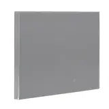 Fond tôle plein d'angle extérieur - Ligne Store gris métallisé pas de 25 mm