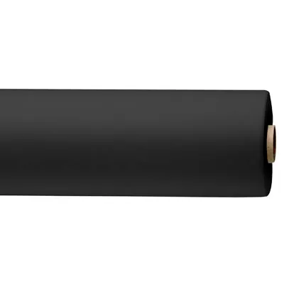 Nappe Airlaid non tissée aspect tissu - Nappe intissée - Nappe jetable - Noir - Rouleau de 1,20 x 15 m - Nappes papier, Nappes jetables