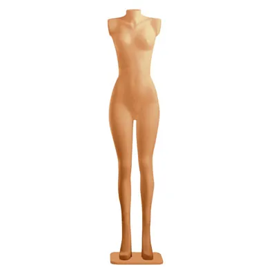 Mannequin vitrine Femme sans tête et sans bras chair H 182 cm HDPE - Mannequins femmes