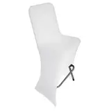 Housse pour chaise haute - Housse pour chaise haute pliable - Housse pour tabouret haut pliant - Blanc - Chaises de terrasse