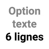 Option texte 6 lignes - Tampons personnalisés