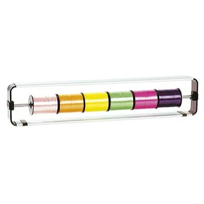 Dévidoir alu pour 7  bolducs - Dérouleurs papiers cadeaux, Dévidoirs bolducs