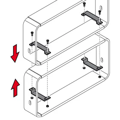Patte d'empilage pour dérouleur modulable bobine papier - La paire - Dérouleurs papiers, Dévidoirs bolducs-2