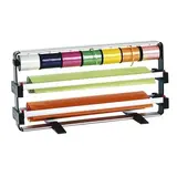 Dévidoir de comptoir modulable pour bobine papier 3 niveaux 50 cm - Dérouleur de table - Dérouleur papier