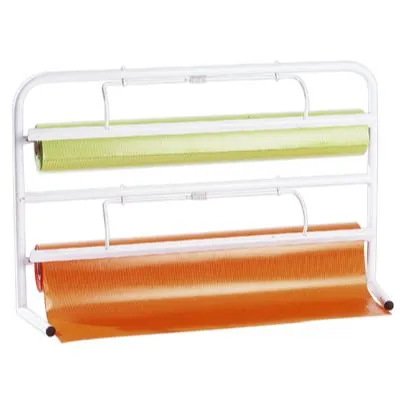 Dévidoir de comptoir 2 rouleaux pour bobine papier ø 28 x L 70 cm - Dérouleur de table - Dérouleur papier - Dérouleurs papiers, Dévidoirs bolducs