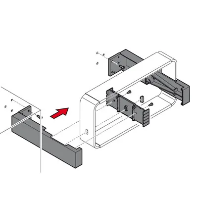 Supports muraux latéraux - Dévidoirs papiers cadeaux et bolducs-2