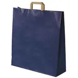 Sacs cabas kraft  - Sacs kraft couleur poignées plates