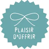 Étiquettes cadeaux adhésives Plaisir d'offrir bleu ø 35 m - Boîte de 500 - Étiquettes cadeaux adhésives