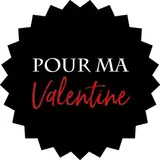 Etiquette Saint Valentin ø 35 mm Noire - Sticker Saint Valentin - Rouleau de 500 - Étiquettes et Bons cadeaux St Valentin