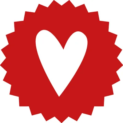 Etiquette Fête des mères Coeur ø 35 mm - Sticker Fête des mères - Rouleau de 500 - Étiquettes cadeaux adhésives