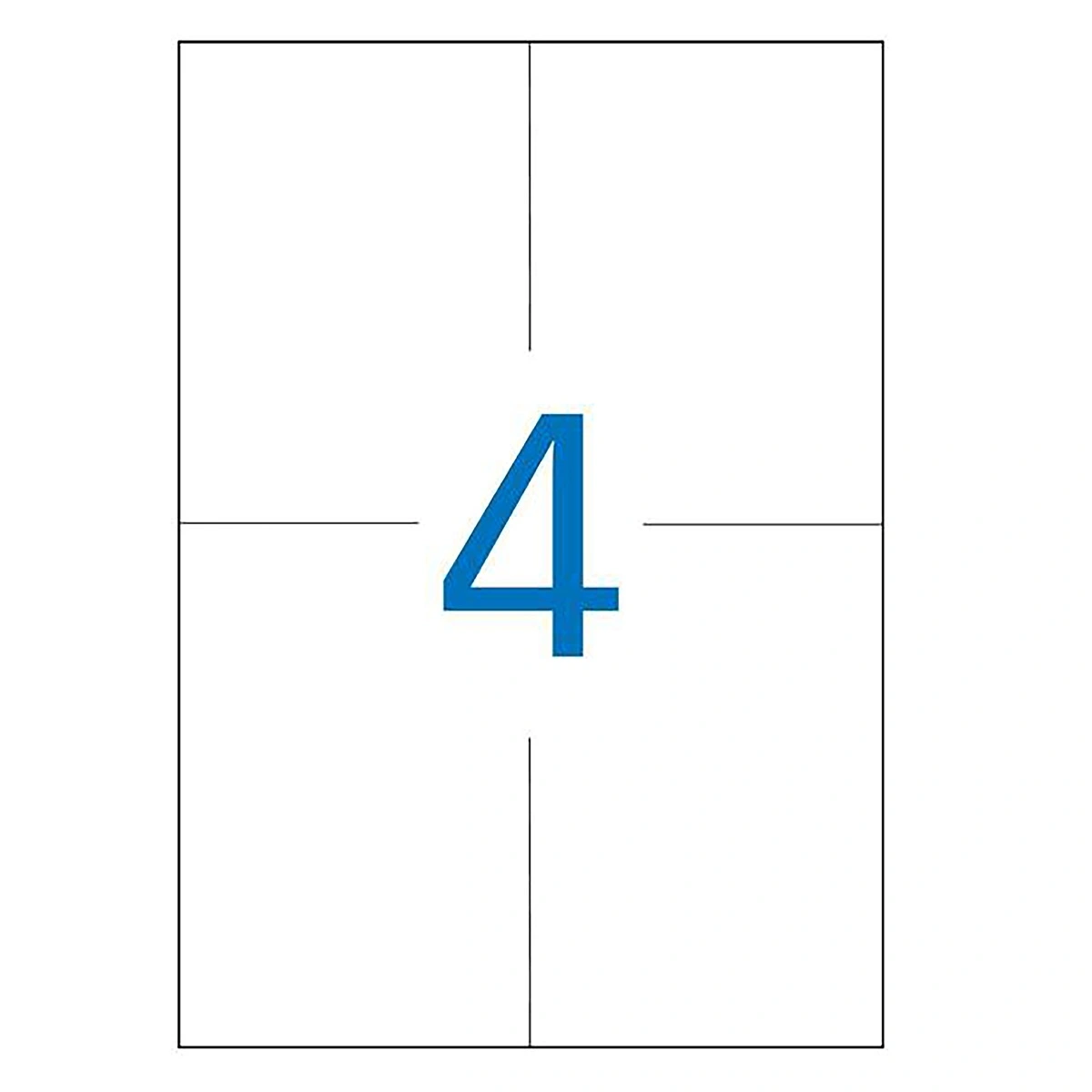 400 Étiquettes adhésives blanches multi-usages 105 x 148 mm Etibox - Étiquettes adhésives neutres-3