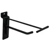 Broche simple pour panneau rainuré avec tige porte-étiquette ø 6 mm x L 10 cm - Tige simple - Métal - Noir - Lot de 10