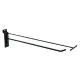 Broche simple pour panneau rainuré avec tige porte-étiquette ø 6 mm x L 30 cm - Tige simple - Métal - Noir - Lot de 10