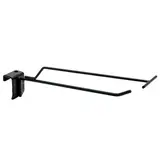 Broche simple pour barre de charge avec tige porte-étiquette 20 cm - Tige simple - Métal - Noir - Lot de 10 - Broches pour barre de charge