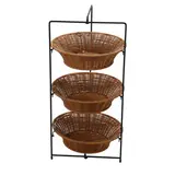 Panier présentoir viennoiseries rond 3 niveaux 38,5 x 34,2 x 77 cm - Vanneries