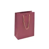 Sacs kraft luxe poignées cordelières - framboise - 16+8x22cm - Sacs cadeaux fête des mères, Pochettes cadeaux fête des mères