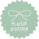 Étiquettes cadeaux adhésives Plaisir d'offrir vert d'eau ø 35 mm - Paquet de 500  - Étiquettes cadeaux adhésives