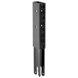 Réhausse noir sablé pour montant 30x60 mm - Ligne Store noir Sablé pas de 25 mm