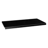 Tablette métallique noir sablé 66,5x30