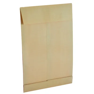 Pochette avec soufflets C4 kraft brun sans fenêtre La Couronne 229 x 324 mm 130g – Paquet de 25 - Pochettes kraft-3