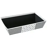 Corbeille carton rectangulaire drapeau breton 33 x 20 x 7,5 cm, paquet de 10