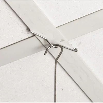 Crochet horizontal suspension faux plafond - Éléments de suspension-2