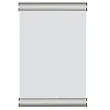 Cadre de porte aluminium A5 - gris - Porte-visuels muraux - à suspendre