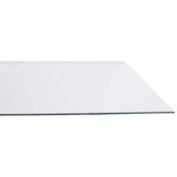 Tablette transparente verre trempé pour rayonnage magasin 60 x 20 cm, ép. 6 mm - Lot de 2