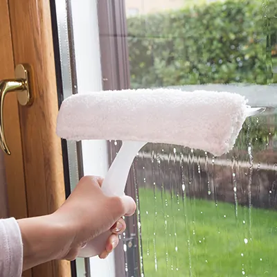 Mouilleur lave-vitres microfibre + raclette - Lavage vitres-3