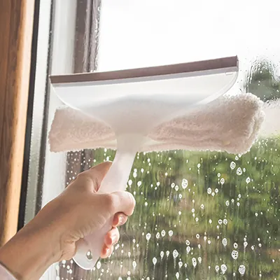 Mouilleur lave-vitres microfibre + raclette - Lavage vitres-4