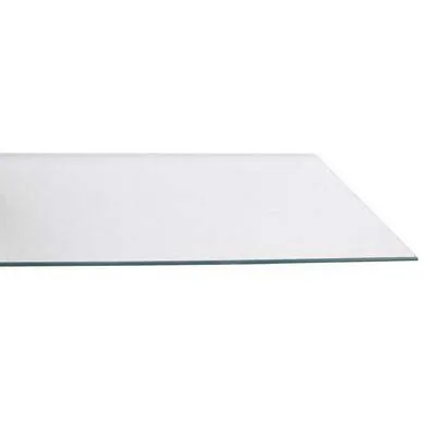 Tablette transparente verre trempé pour rayonnage magasin 80 x 20 cm, ép. 6 mm - Verre clair - Lot de 2 - Tablettes Verre
