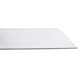 Tablette transparente verre trempé pour rayonnage magasin 80 x 20 cm, ép. 6 mm - Verre clair - Lot de 2