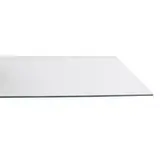 Tablette transparente verre trempé pour rayonnage magasin 80 x 30 cm, ép. 6 mm - Verre clair - Lot de 2