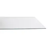 Tablette transparente verre trempé pour rayonnage magasin 80 x 40 cm, ép. 6 mm - Verre clair - Lot de 2 - Tablettes Verre