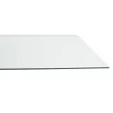 Tablette transparente verre trempé pour rayonnage magasin 100 x 40 cm, ép. 8 mm - Lot de 2