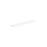 Tablette droite bois mélaminé 102,7 x 21 cm ép. 19 mm, chants droits minces, pour Gamme Square - Blanc craie - Tablettes Bois mélaminé