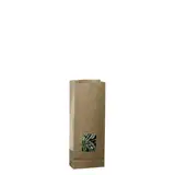 Sac SOS kraft brun avec fenêtre 250 ml 9 x 5 x 20,5 cm - Sachet SOS - Lot de 100 - Sacs SOS avec fenêtre