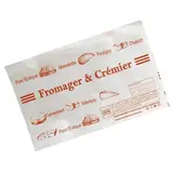 Pochette papier fromagerie avec fermeture adhésive 33 x 25 cm - Pochette adhésive fromagerie - Paquet de 500 - Films, papiers ingraissables et sachets papier alimentaires
