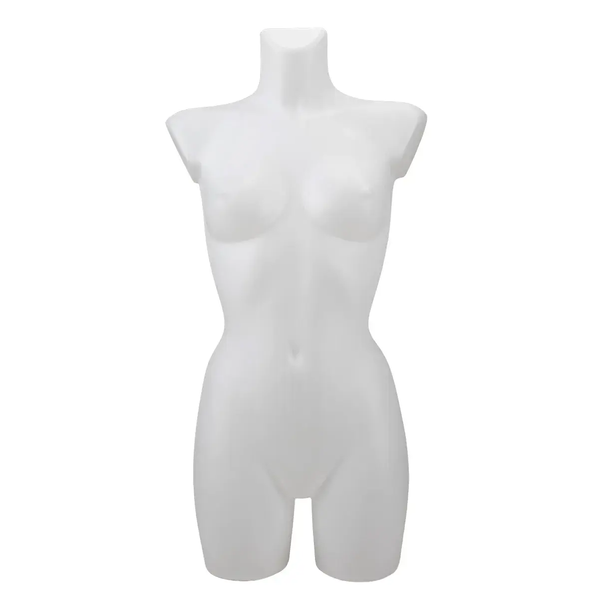 Buste femme plastique H 82 cm - Torse femme plastique - Blanc - Bustes mannequins femmes