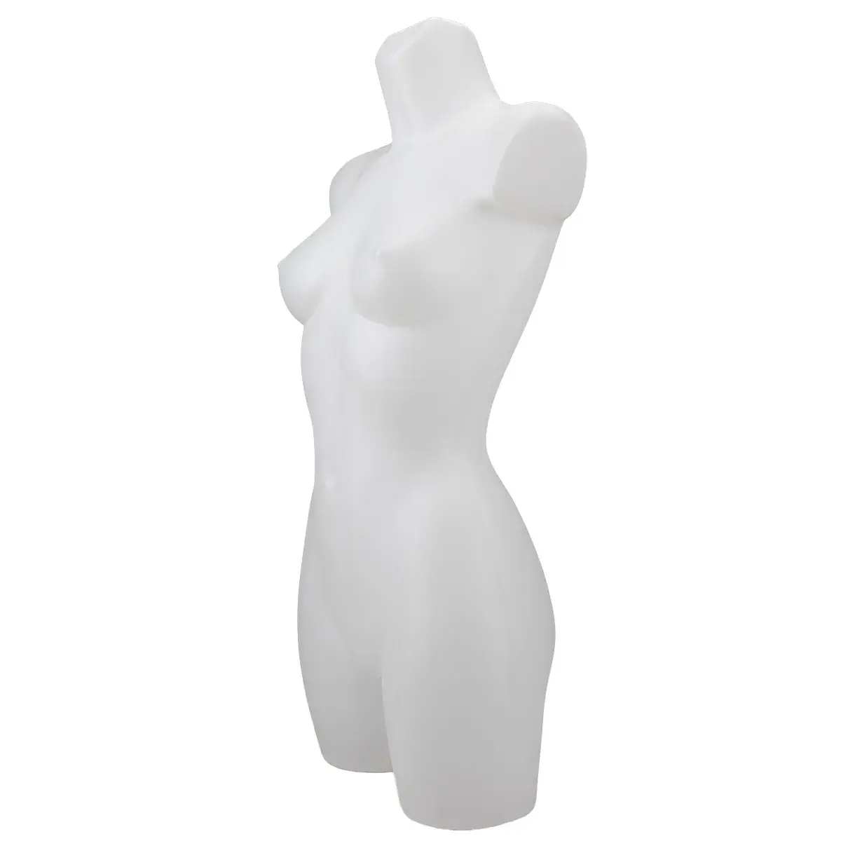 Buste femme plastique H 82 cm - Torse femme plastique - Blanc - Bustes mannequins femmes-2