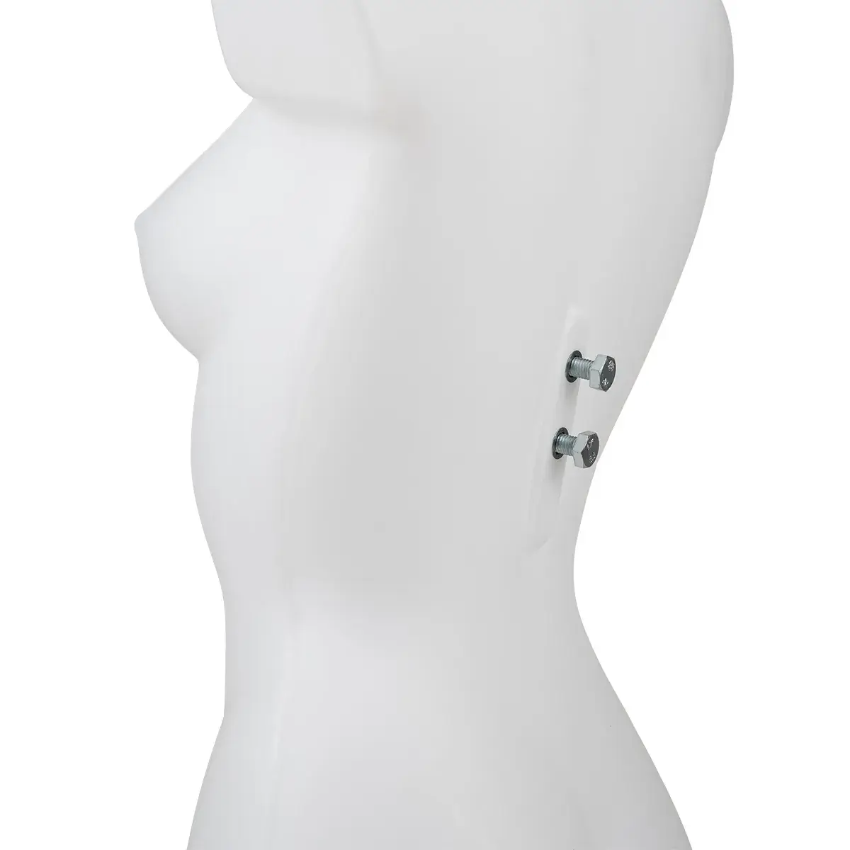 Buste femme plastique H 82 cm - Torse femme plastique - Blanc - Bustes mannequins femmes-5