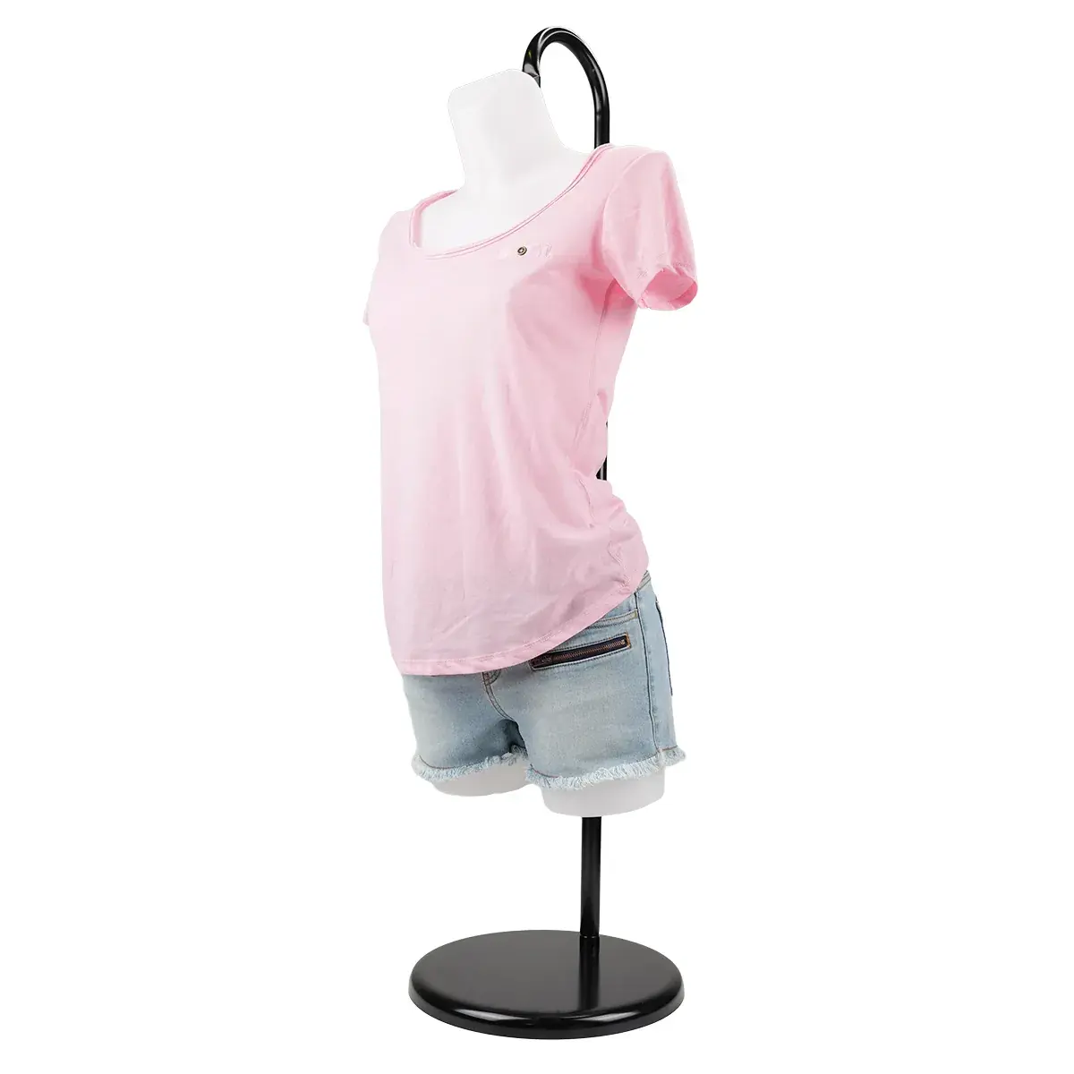 Buste femme plastique H 82 cm - Torse femme plastique - Blanc - Bustes mannequins femmes-8
