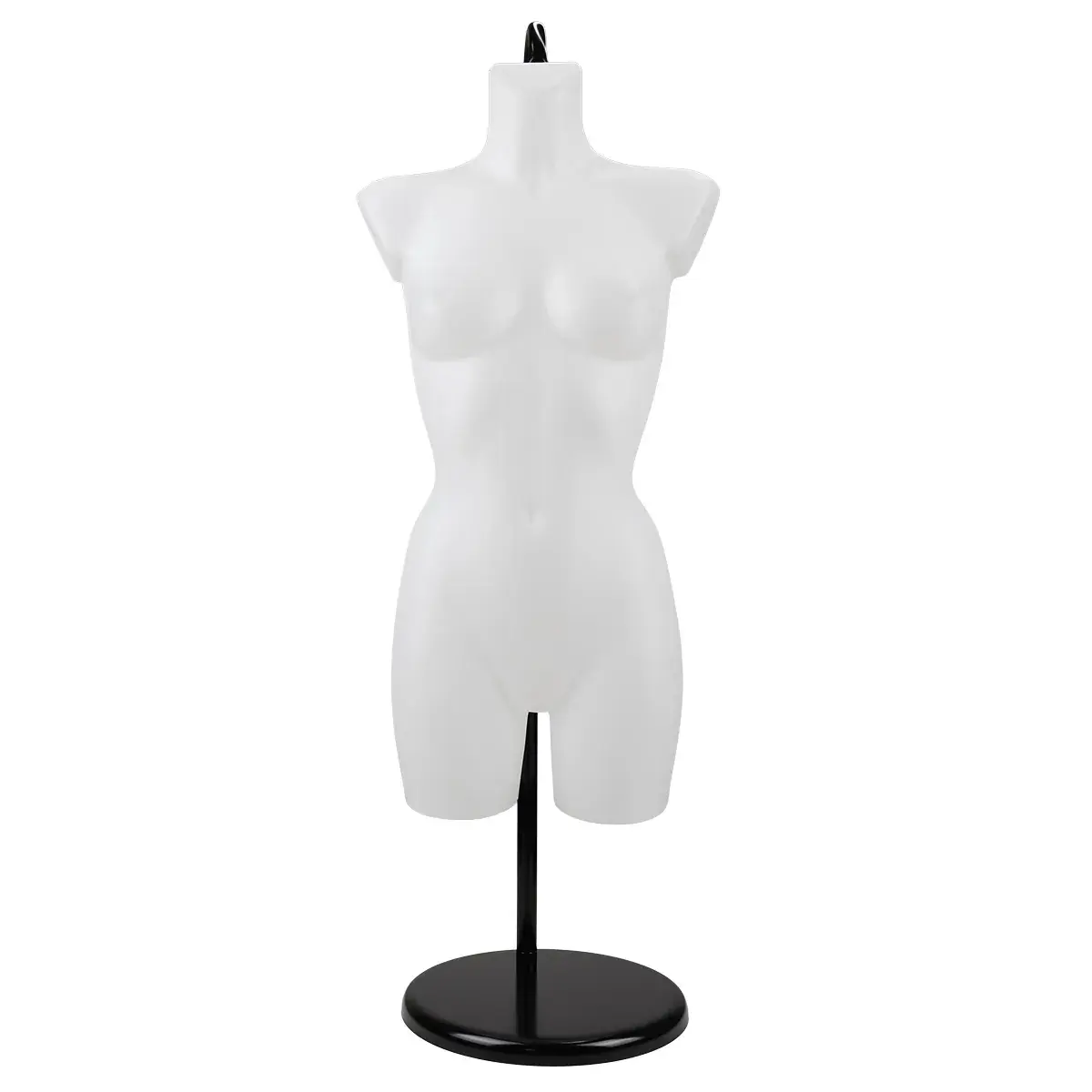 Buste femme plastique H 82 cm - Torse femme plastique - Blanc - Bustes mannequins femmes-9