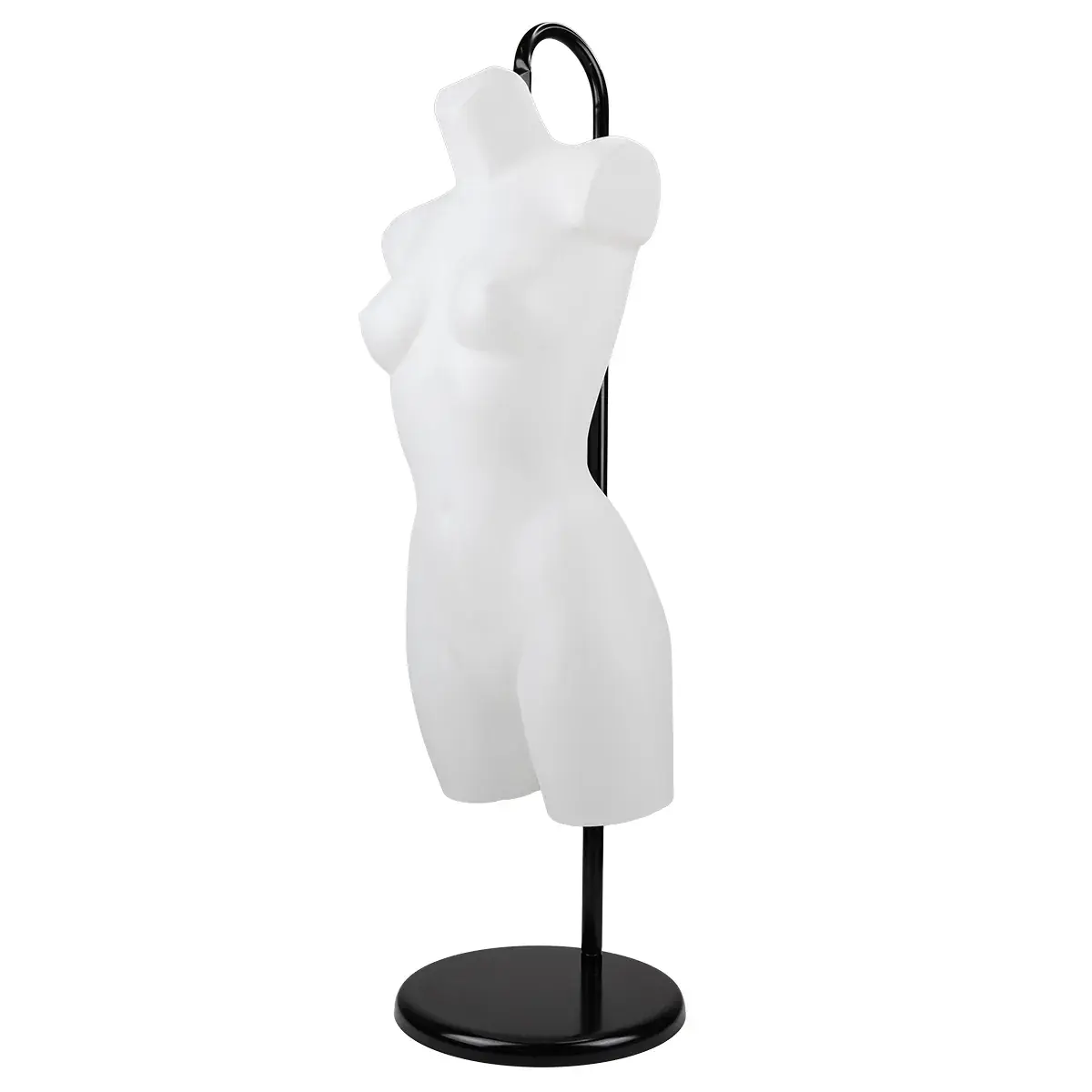 Buste femme plastique H 82 cm - Torse femme plastique - Blanc - Bustes mannequins femmes-10